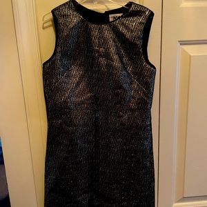 Milly Minis Gold and black satin dress.